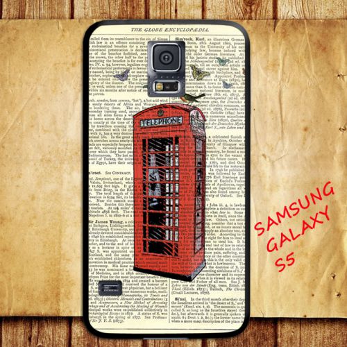 iPhone and Samsung Galaxy - Retro Paper and Box Telephon British - Case