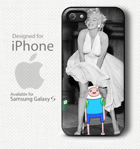 New Finn Adventure Time and Marlyn Monroe Case For iPhone and Samsung galaxy