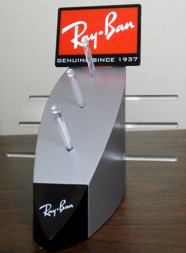 GENUINE RAY BAN COUNTER TOP DISPLAY RETAIL STORE SIGN SMALL SUN GLASSES DISPLAY