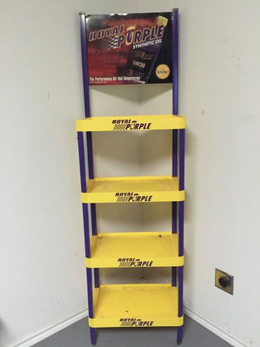 Royal Purple Synthetic Oil Promotional Store Shelving