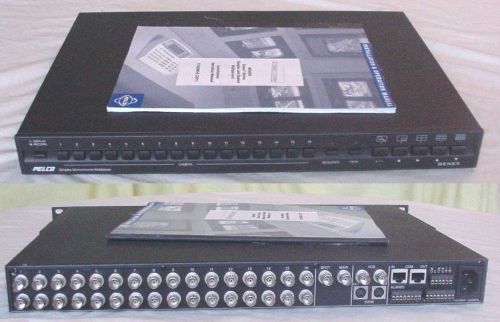 PELCO MONOCHROME SIM 16 CHANNEL - MODEL MX4016MS AND THE PELCO MONITER