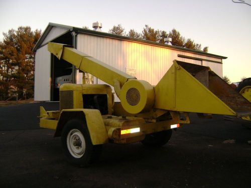 Wood chipper 12&#034; asplundh drum tree &amp; brush gas industrial economical 172 engine for sale