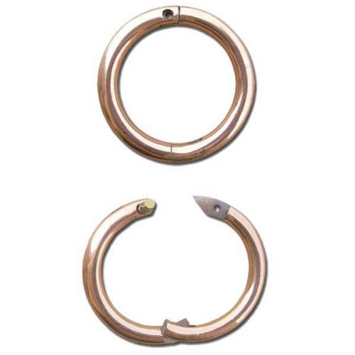 Bull nose ring, brass, 3/8&#034; thick, 3.5&#034; diameter for sale