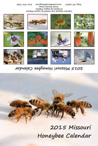 2015 Honeybee Calendar honey bee beekeeping nature
