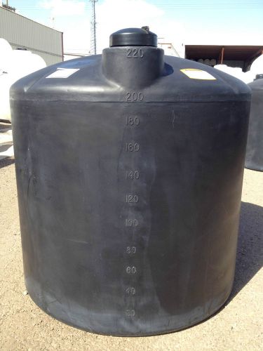 220 gallon black poly rain water harvesting collecting tank norwesco for sale