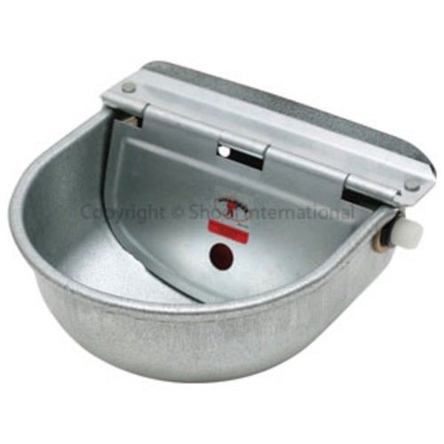 Brand New 4.2L Galvanised Steel Small Animals Drinking Water Bowl Dogs Kitten
