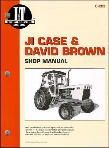 Ji case &amp; david brown farm tractor owners service &amp; repair manual for sale