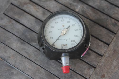 Alloy steel  pressure gauge  0 to 1000 psig new by weksler gage for sale