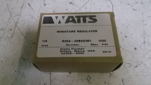 WATTS R364-02BSS/M1 REGULATOR *NEW IN A BOX*