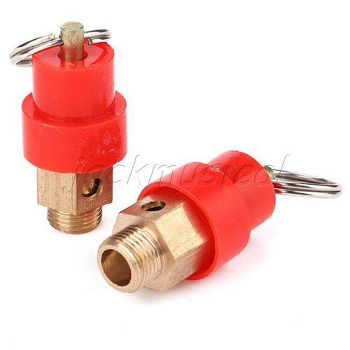 Brass Safety Valve 1/8&#034; BSPT 3kg for Equipment Piping Pack of 2