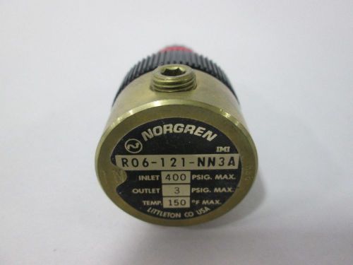 NEW NORGREN R06-121-NN3A 400PSI 1/8 IN PNEUMATIC REGULATOR D332381