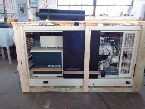 60 KW KOHLER GENERATOR LP OR NATURAL GAS  WITH TRANSFER SWITCH