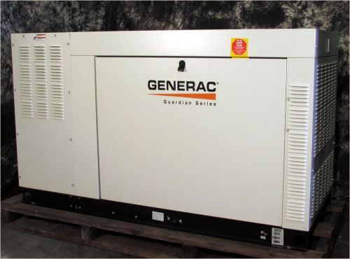 NEW Generac LP/NAT GAS GUARDIAN 45 kW Liq Cooled Standby Generator CAL/OSHA CARB