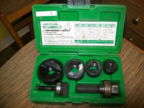 Greenlee slugbuster 7235bb knockout punch kit for 1/2 to 1-1/4  nr!!!!!!!!!!! for sale