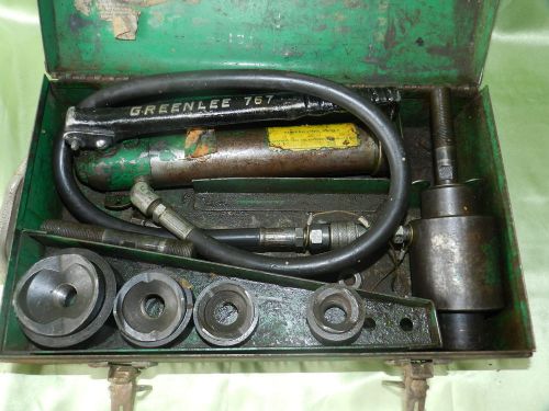 Vintage greenlee hydraulic knockout punch set for sale
