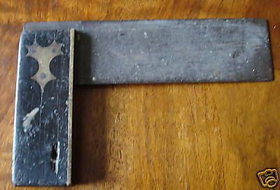 A WELL MADE VINTAGE TOOL WOOD &amp; BRASS ANGLE MEASURE  INSTRUMENT J.A. PEARSON