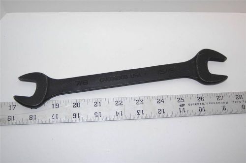 Snap On 7/8&#034;-15/16&#034; Open Combination Wrench GVO2830B Aviation Tool Exc Cond