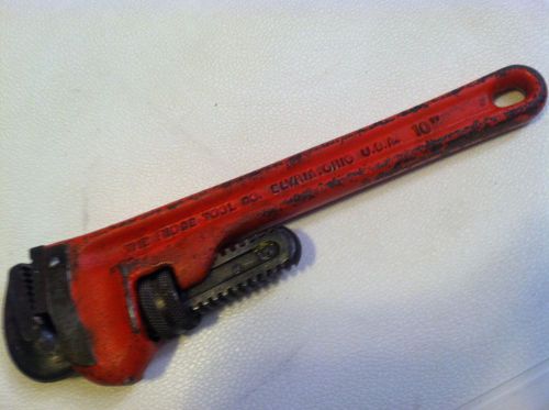 Ridge 10&#034; heavy duty pipe wrench great condittion!! for sale