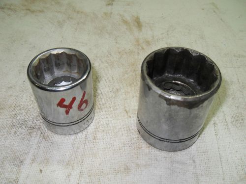 (X9-9) 1 LOT OF 2 USED ARMSTRONG 13-148 &amp; 13-138 SOCKETS