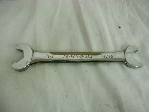 Armstrong 26-588 11/16&#034; x 3/4&#034; RATCHETING OPEN END WRENCH 7.2&#034; OAL