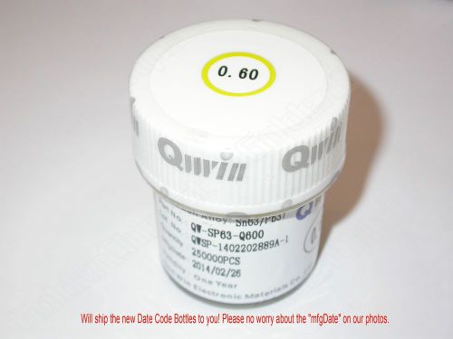Brand New QWIN BGA solder Leaded reballing balls 250K pcs/Bottle 0.6mm 0.6 0.60