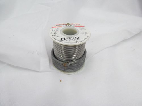 ATM 1 lb Spool of Wire Solder Flux SN 40 PB 60 .125&#034; Acid Core (Red Label)