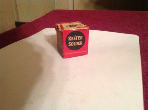 Vintage Kester Solder Roll Plastic Rosin Core