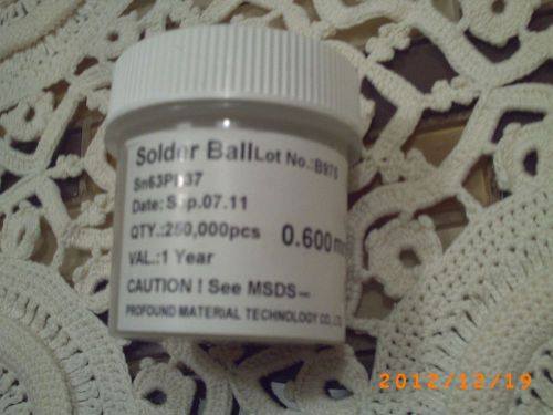 solder balls 250k 0.600 mm Sn63Pb37
