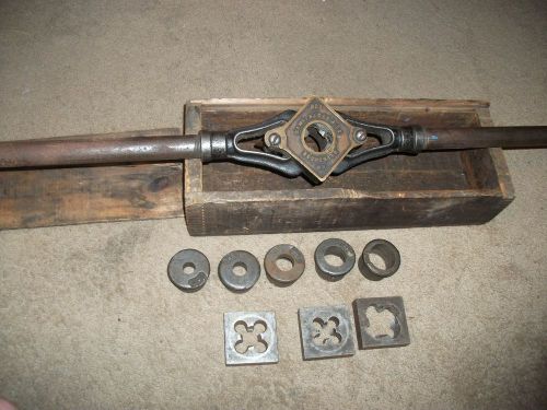 Vintage saml.sloan pipe threader tool plus dies and guides for sale