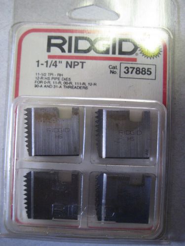 RIDGID 12R HS 111R THREADER PIPE DIE 1 1/4&#034; NPT NEW DIE SET 11 1/2 TPI-RH THREAD