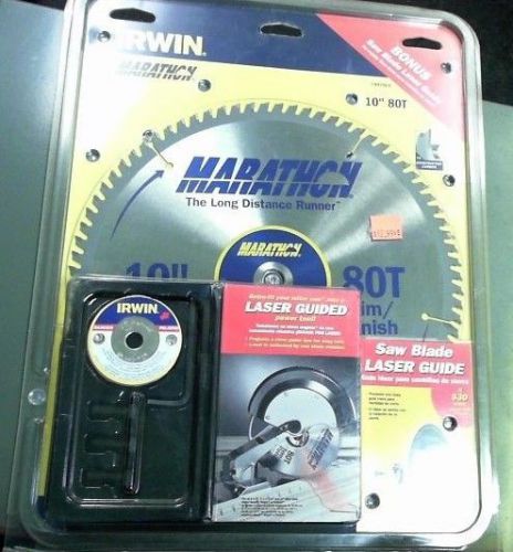 Irwin 10&#034; 80t saw blade with laser guide for sale
