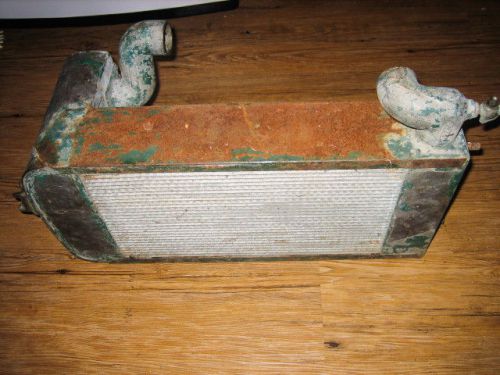 antique Phelps lightplant honeycomb radiator hit miss engine