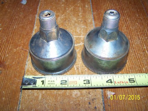 2 NOS Vintage 2&#034; Grease Cups--Hit Miss Engine Oilers