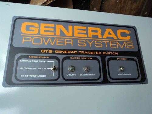 Brand new - generac automatic transfer switch 150 amps 3ph 4 pole 600v rated for sale