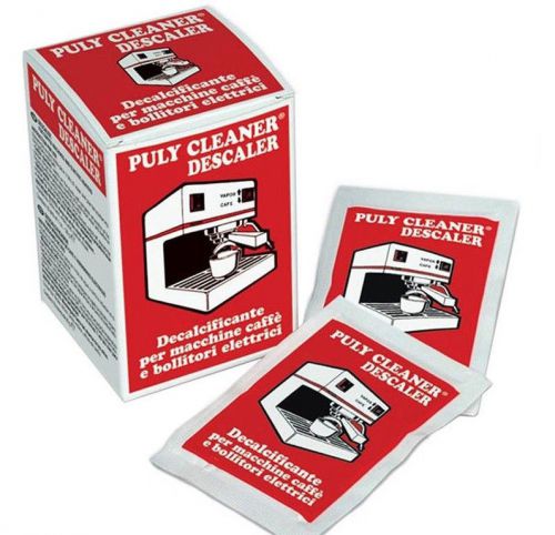 Puly Caff Cleaner Espresso Machine Cleaner Descaler - Box of 10 / 30 g packets