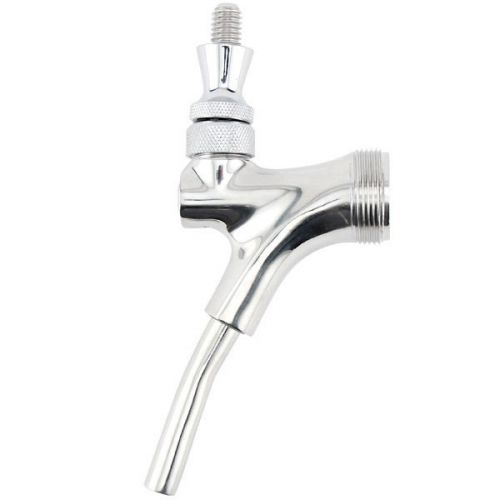 Draft Beer Faucet w/ 316 Stainless Steel Lever - Extended Spout - Bar Kegerator