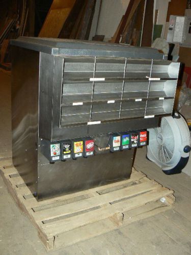 Cornelius remcor db275s-bz soda fountain dispenser 8 head with 275 pound ice bin for sale