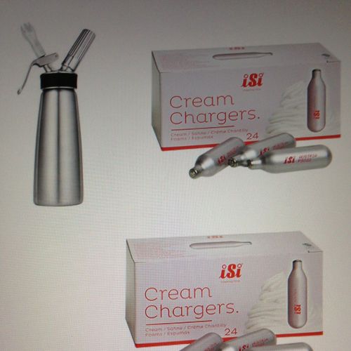Pro Commercial iSi North America Cream Profi Whip Dispenser &amp; 50 CREAM CHARGERS