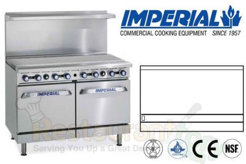 Imperial commercial restaurant range 48&#034; griddle 2 ovens natl gas model ir-g48 for sale