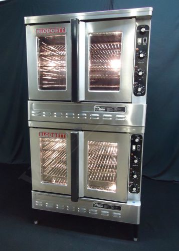 Blodgett dfg 100-3 gas double commercial convection oven 2 speed! - fan delay!! for sale