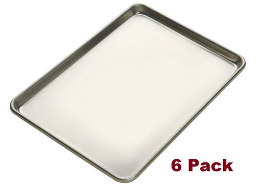 Full Size Aluminum Sheet Pans Commercial Kitchen and Bakery 18&#034; x 26&#034; (6 pcs)