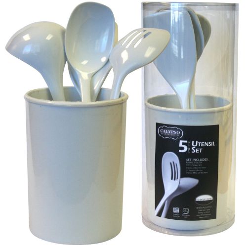Reston lloyd calypso basic 5 piece utensil set white for sale