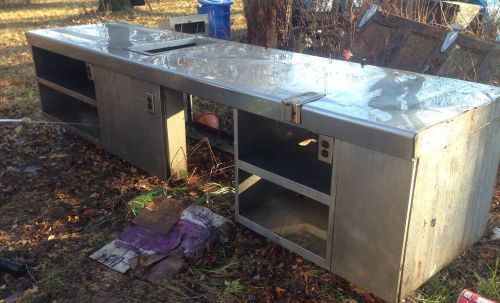 Stainless Steel Table Tea Turn Cabinet With Shelves And Lowerator