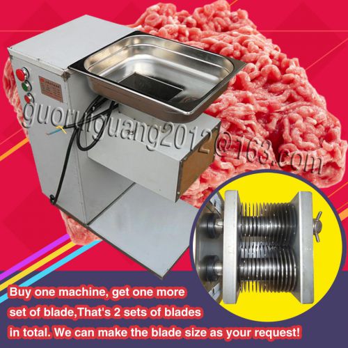 Meat cutting machine,meat grinder cutter slicer,500kg output,with two sets blade for sale