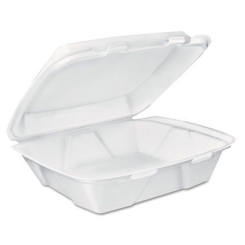 Dart Carryout Food Containers  White  Foam  7 4/5 x 8 1/2 x 2 1/2 - Includes two