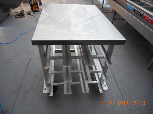 Can rack w/s/s work top on casters for sale