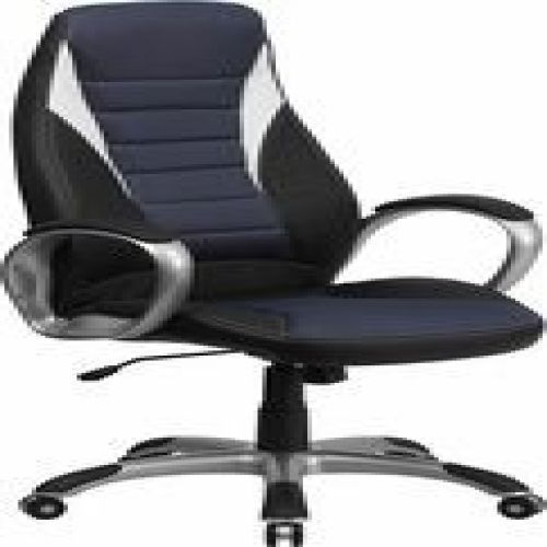 Flash Furniture CH-CX0243H-SAT-GG High Back Black Vinyl Executive Office Chair w
