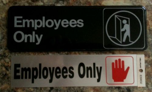 Set of 2  &#034;Employees Only&#034; New signs