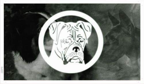 Ba657 boxer dog pet animals shop lure banner shop sign for sale