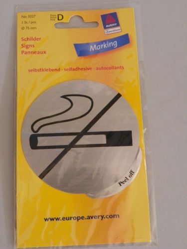 NO  SMOKING SYMBOL DOOR SIGN SELFADHESIVE MARKING STICKER